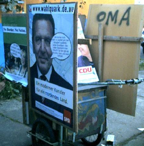 Seite des Anti-Wahl-Mobils