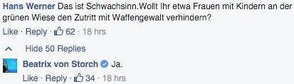 Beatrix von Storch: Schießbefehl gegen Flüchtlinge