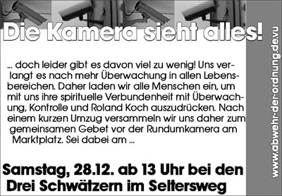 So sah der Einladungsflyer aus ...