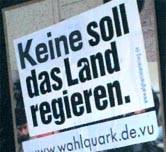 Wahlplakat-Verfälschung