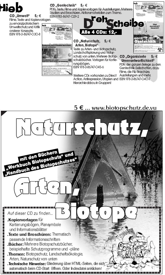 CD 'Naturschutz, Arten, Biotope'