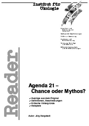 Reader 'Agenda 21 - Chance oder Mythos?'