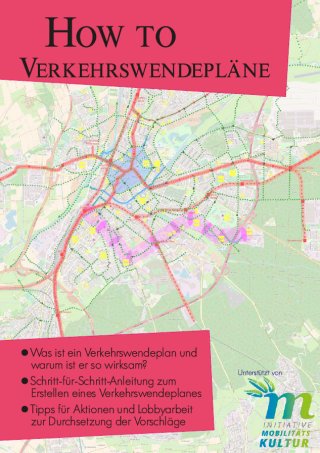 Titel der Broschüre zu Verkehrswendeplänen