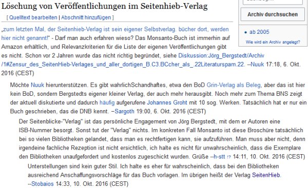 SeitenHieb-Zensur auf Wikipedia